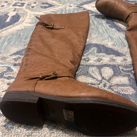 Over The Knee Studded Boots - Picture 2 of 7